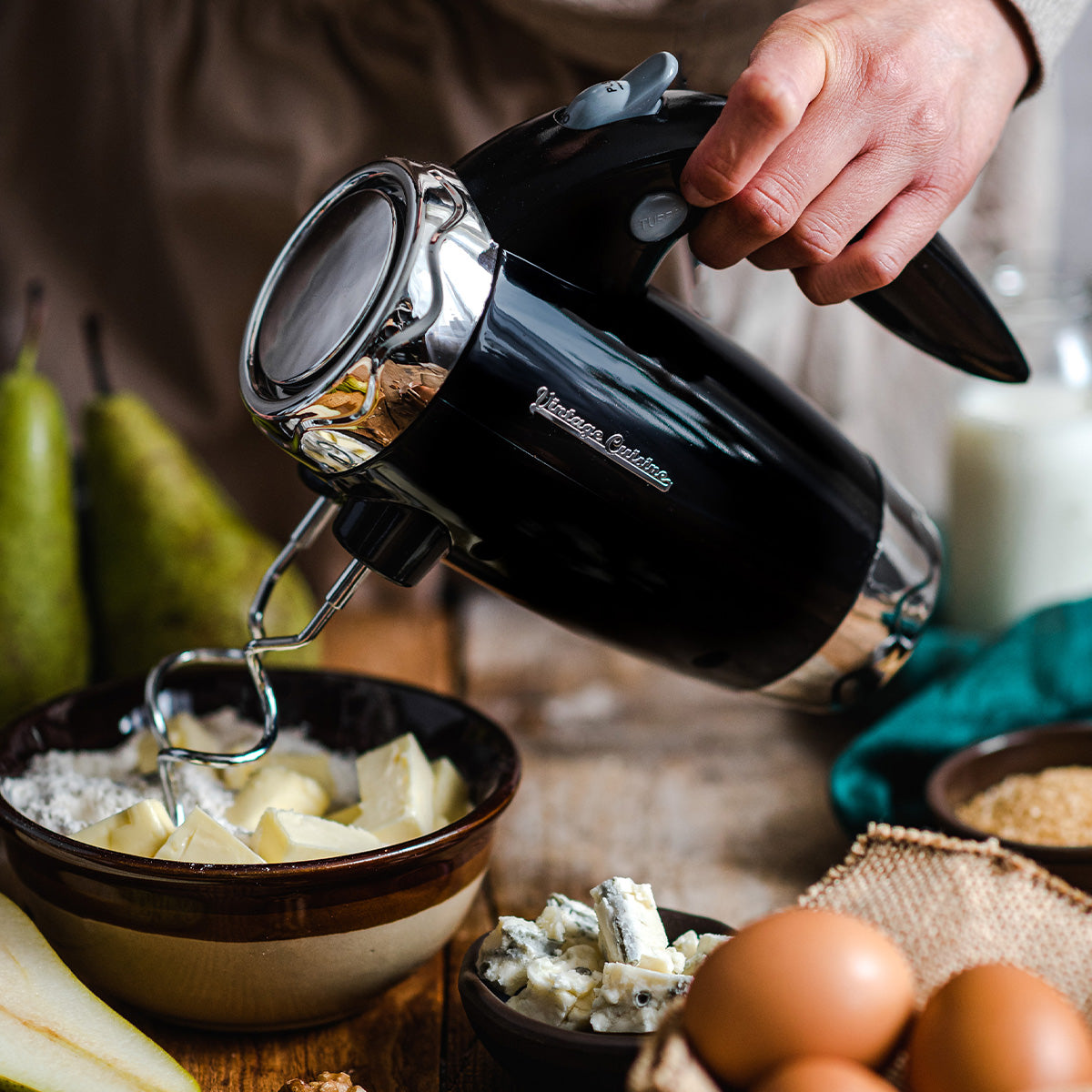 Retro mikser ręczny Vintage Cuisine