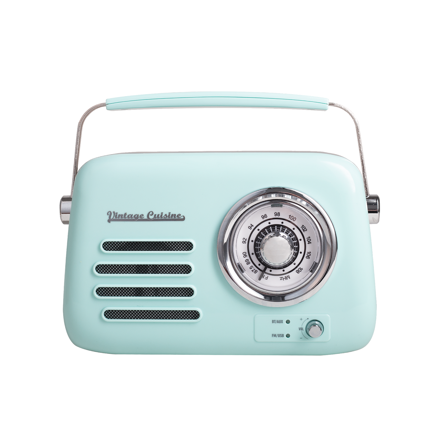Retro radio chrom z głośnikiem bluetooth Vintage Cuisine 2.0