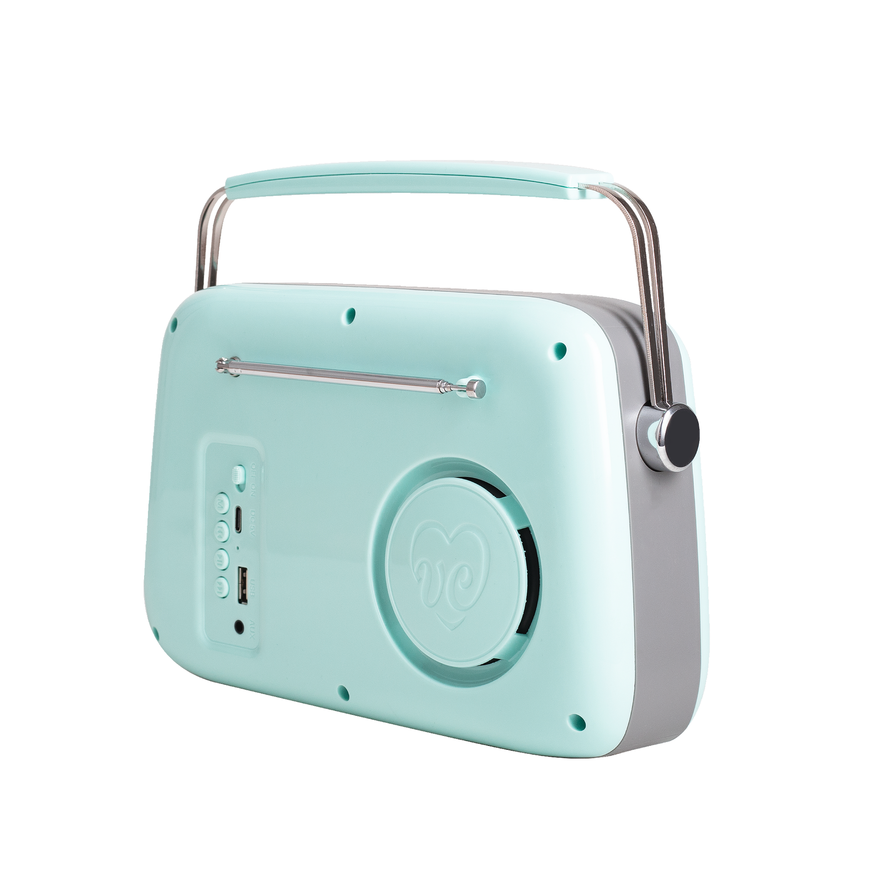 Zestaw melomana: retro radio chrom z głośnikiem bluetooth i retro czajnik elektryczny z termometrem Vintage Cuisine