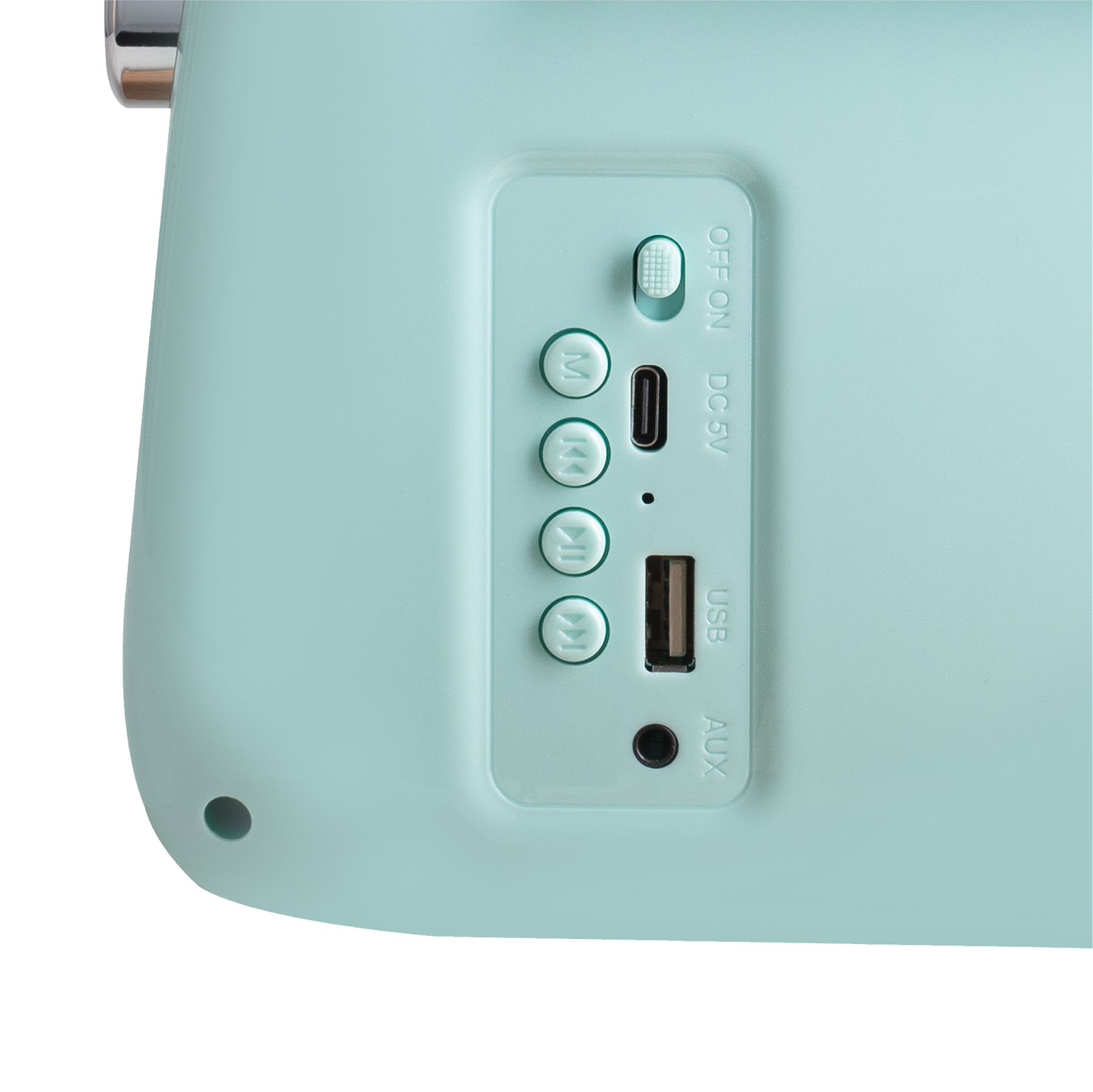 Zestaw melomana: retro radio chrom z głośnikiem bluetooth i retro czajnik elektryczny z termometrem Vintage Cuisine