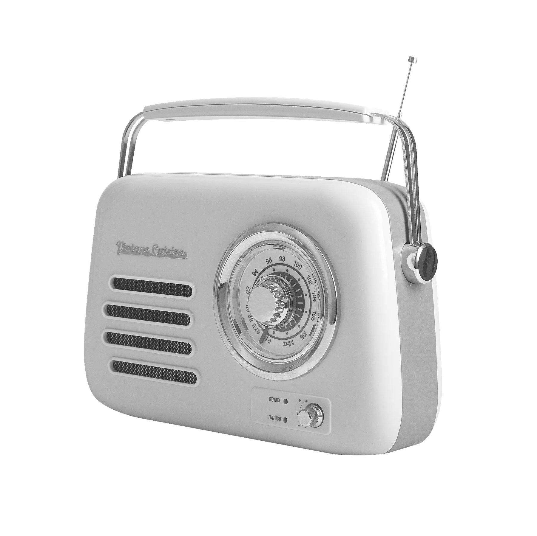 Retro radio chrom z głośnikiem bluetooth Vintage Cuisine 2.0