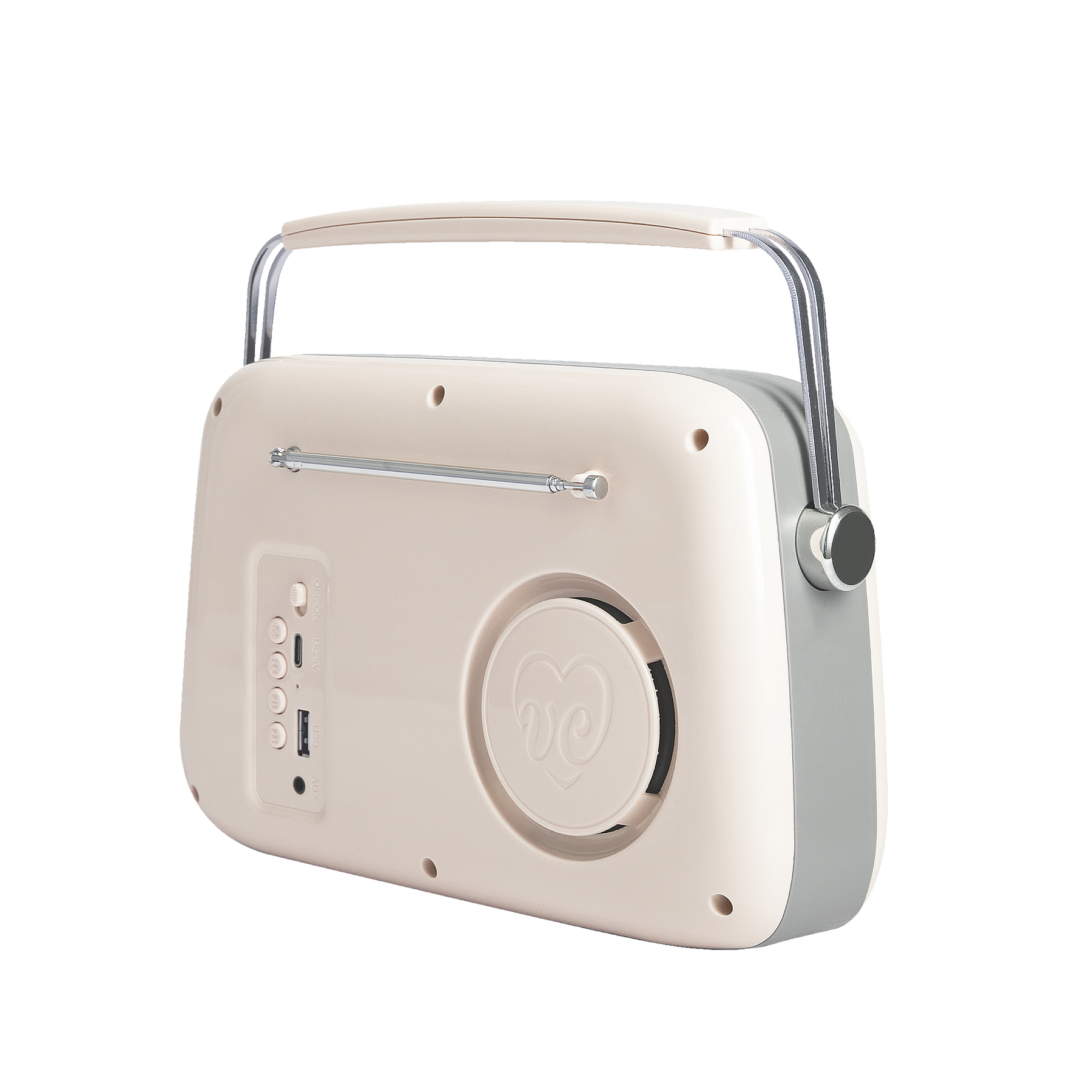Zestaw melomana: retro radio chrom z głośnikiem bluetooth i retro czajnik elektryczny z termometrem Vintage Cuisine