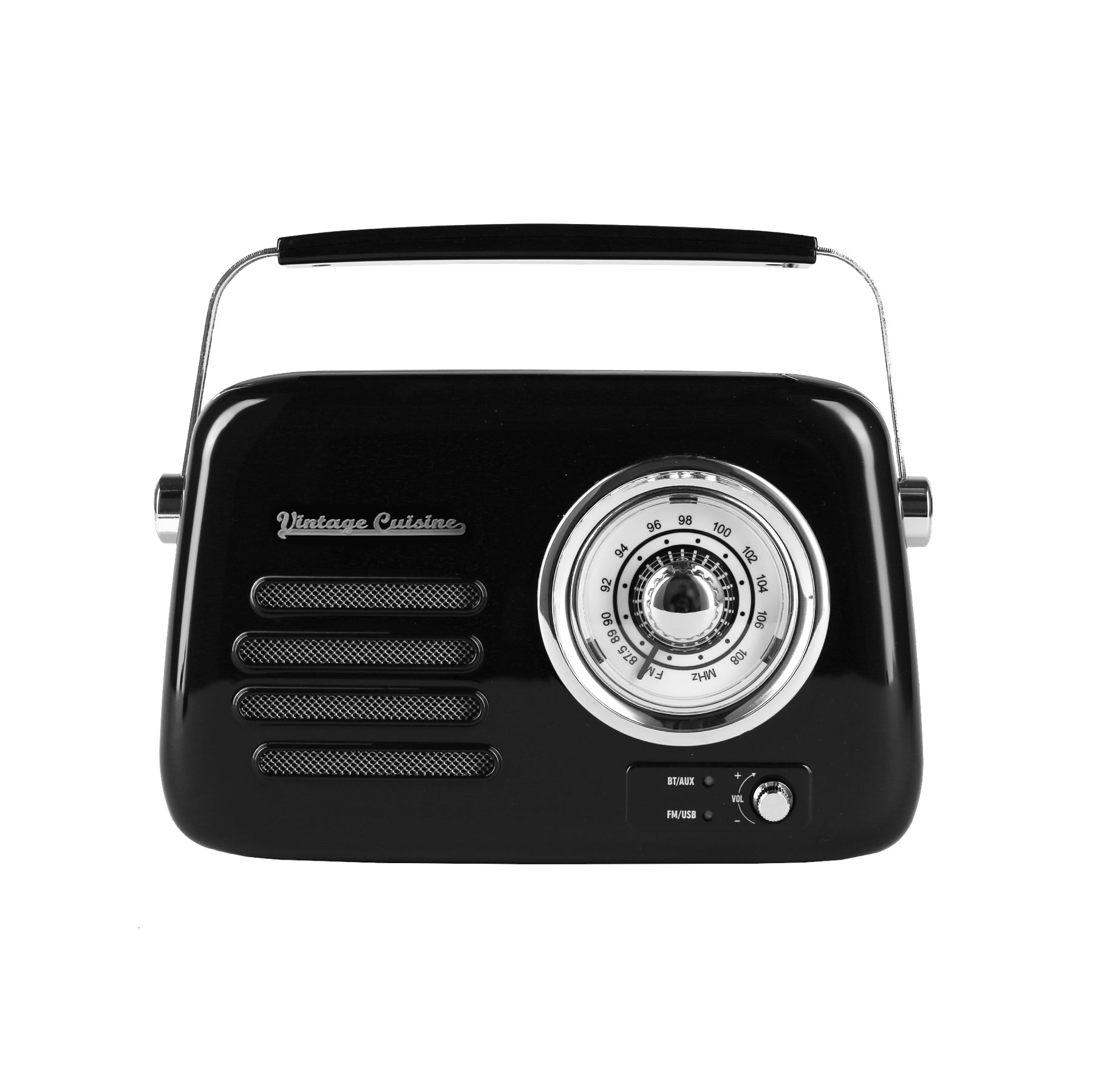 Retro radio chrom z głośnikiem bluetooth Vintage Cuisine 2.0