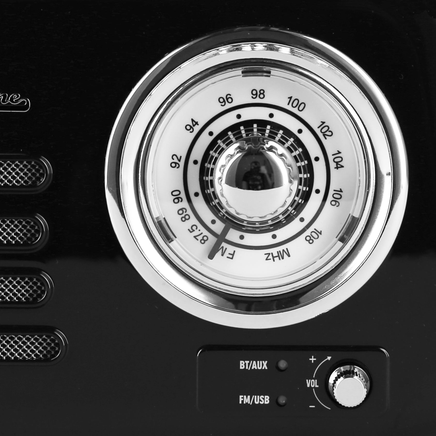 Zestaw melomana: retro radio chrom z głośnikiem bluetooth i retro czajnik elektryczny z termometrem Vintage Cuisine