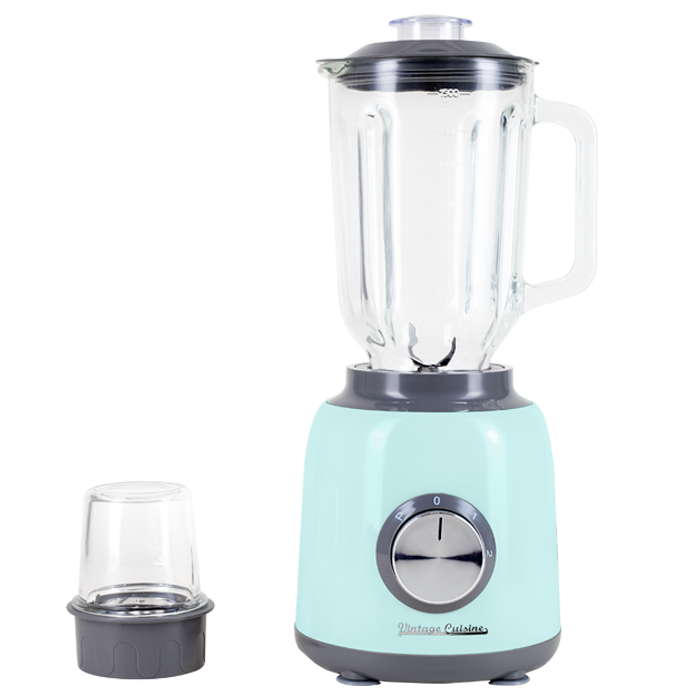 Retro blender kielichowy z minirozdrabniaczem Vintage Cuisine