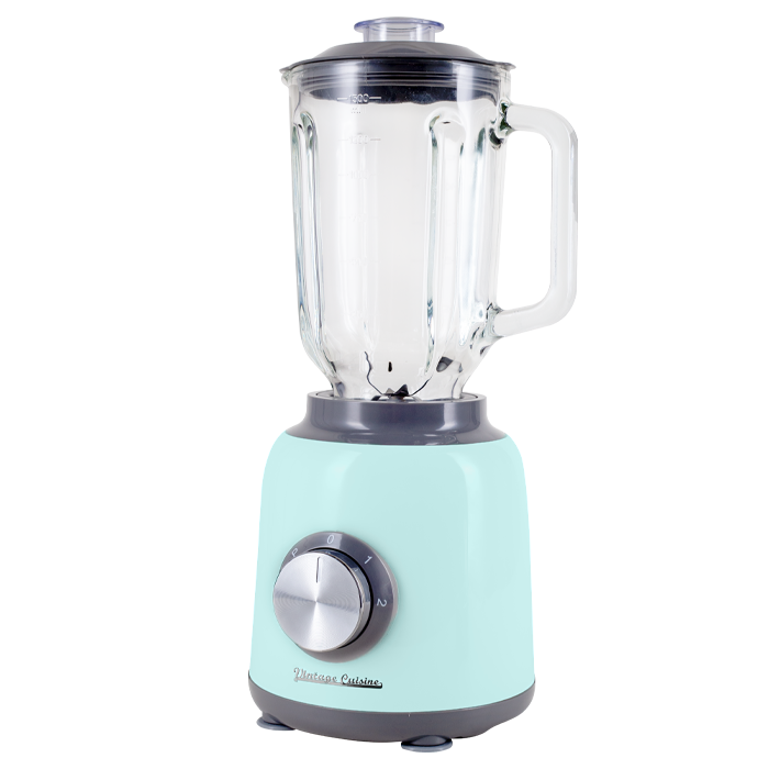 Retro blender kielichowy z minirozdrabniaczem Vintage Cuisine