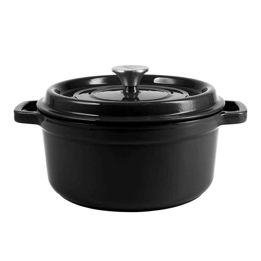 Zestaw garnek żeliwny z pokrywką 4,3L i 2,2L Vintage Cuisine