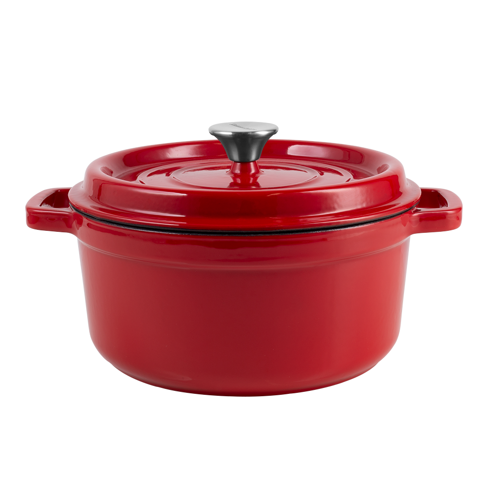 Zestaw garnek żeliwny z pokrywką 4,3L i 2,2L Vintage Cuisine
