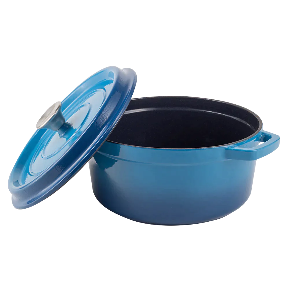 Retro garnek żeliwny z pokrywką 4,3L Ombre Vintage Cuisine