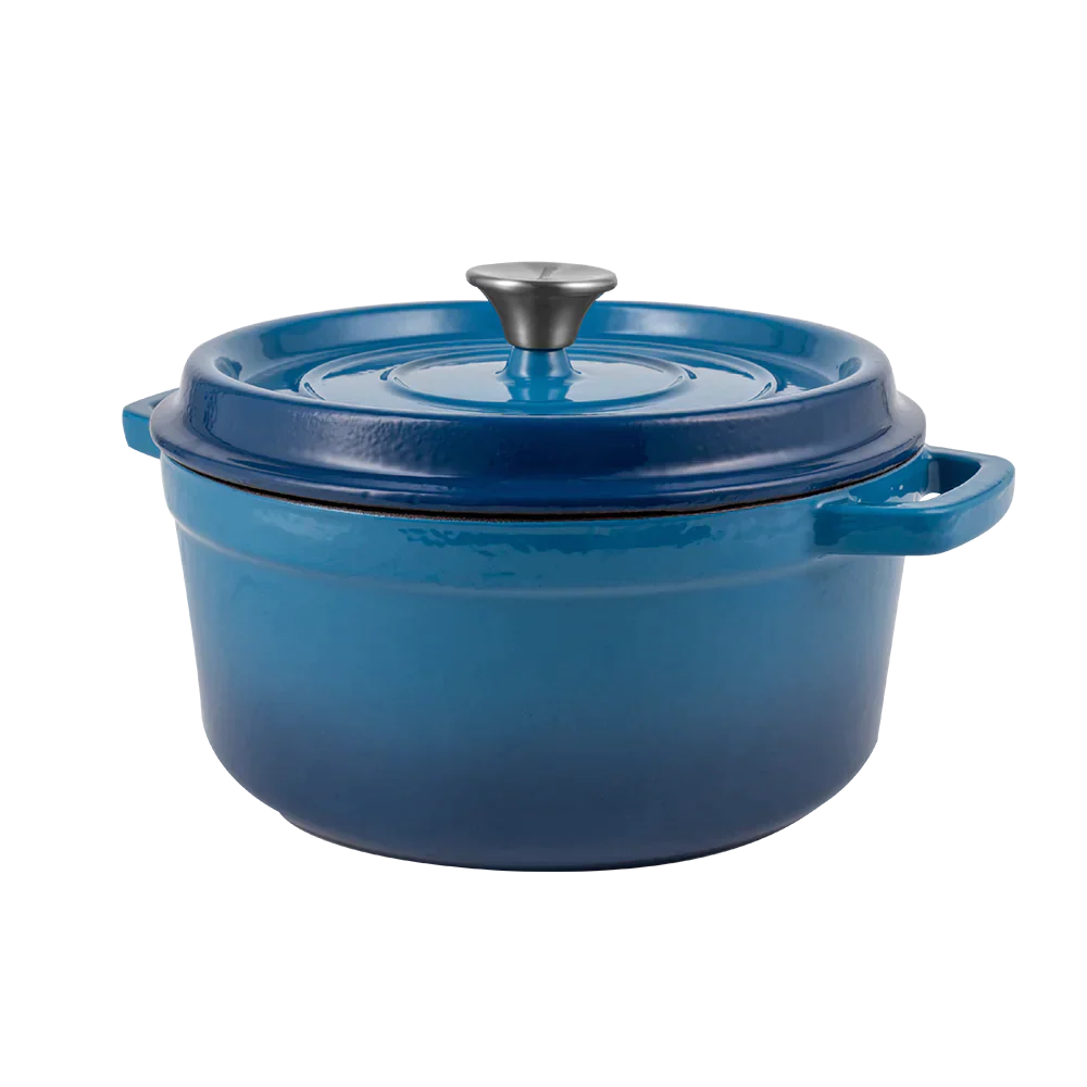 Retro garnek żeliwny z pokrywką 4,3L Ombre Vintage Cuisine