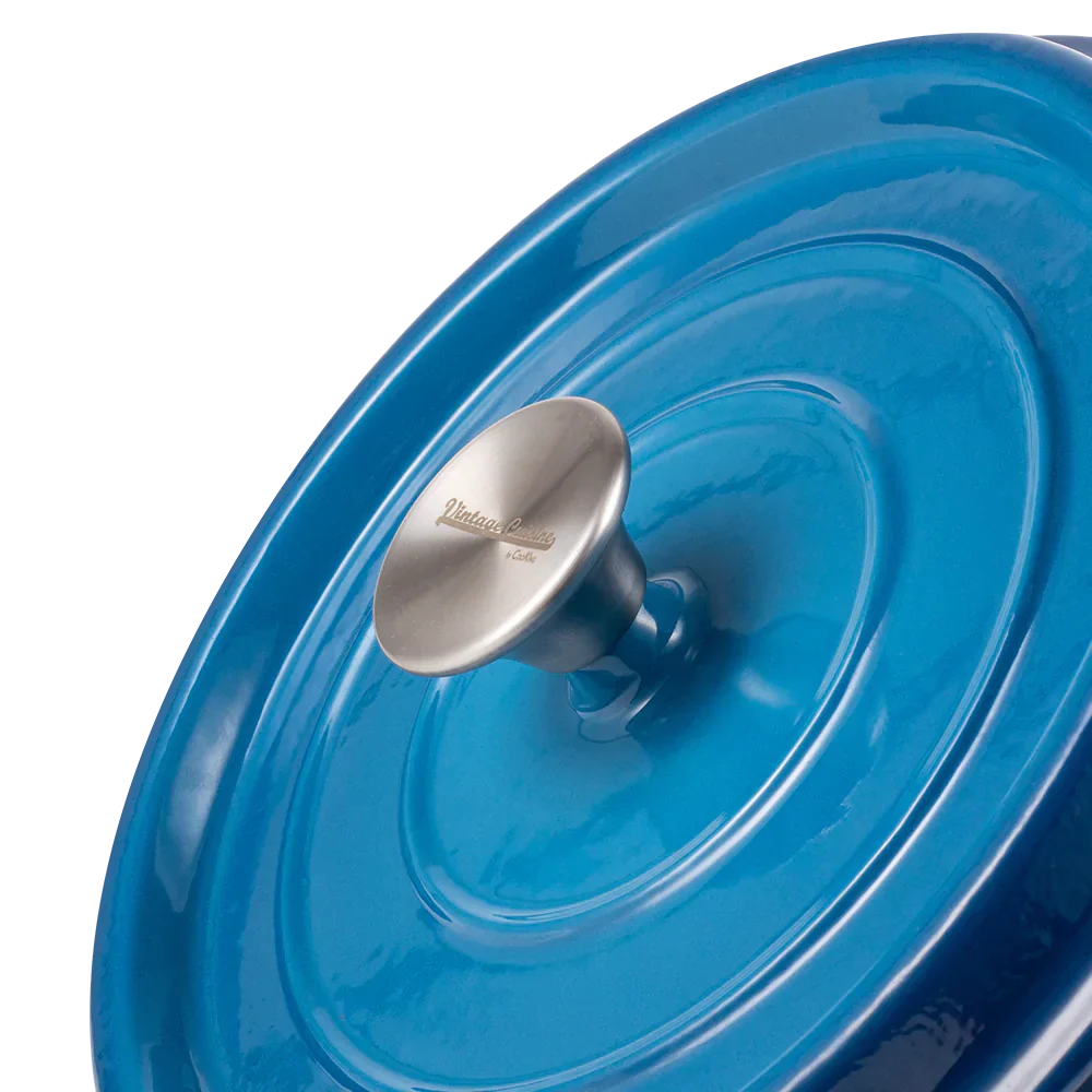 Retro garnek żeliwny z pokrywką 4,3L Ombre Vintage Cuisine