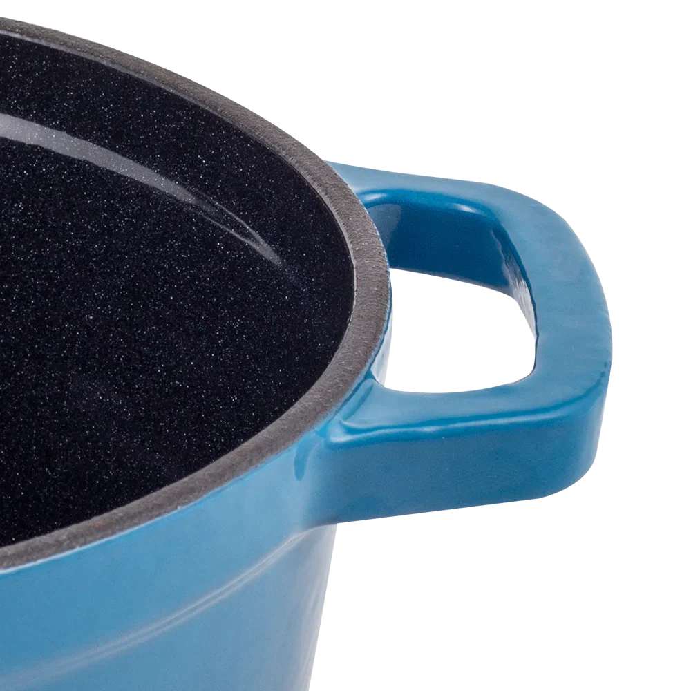 Retro garnek żeliwny z pokrywką 4,3L Ombre Vintage Cuisine