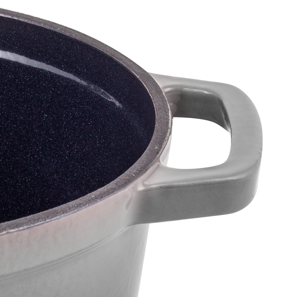 Retro garnek żeliwny z pokrywką 2,2L Ombre Vintage Cuisine