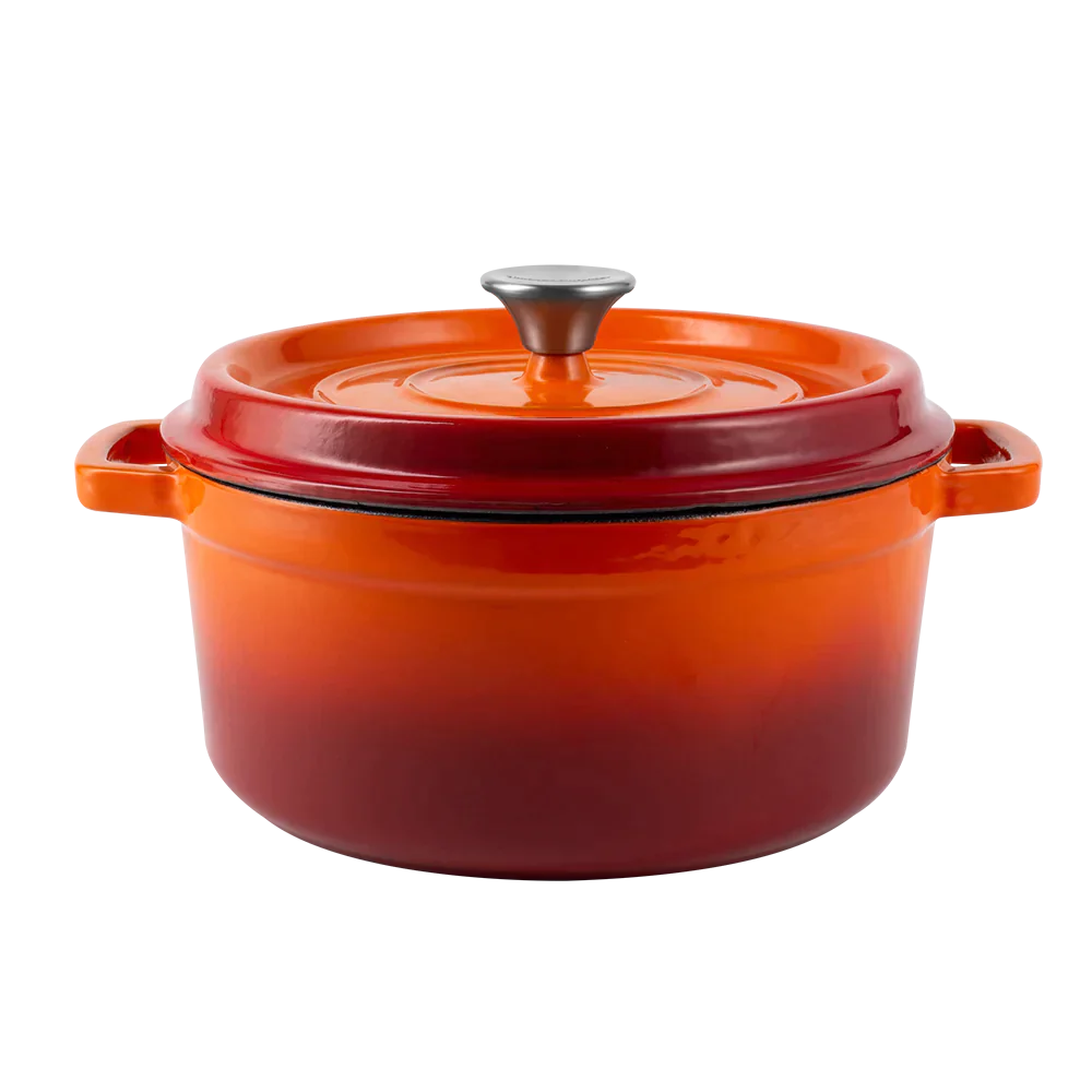 Retro garnek żeliwny z pokrywką 4,3L Ombre Vintage Cuisine