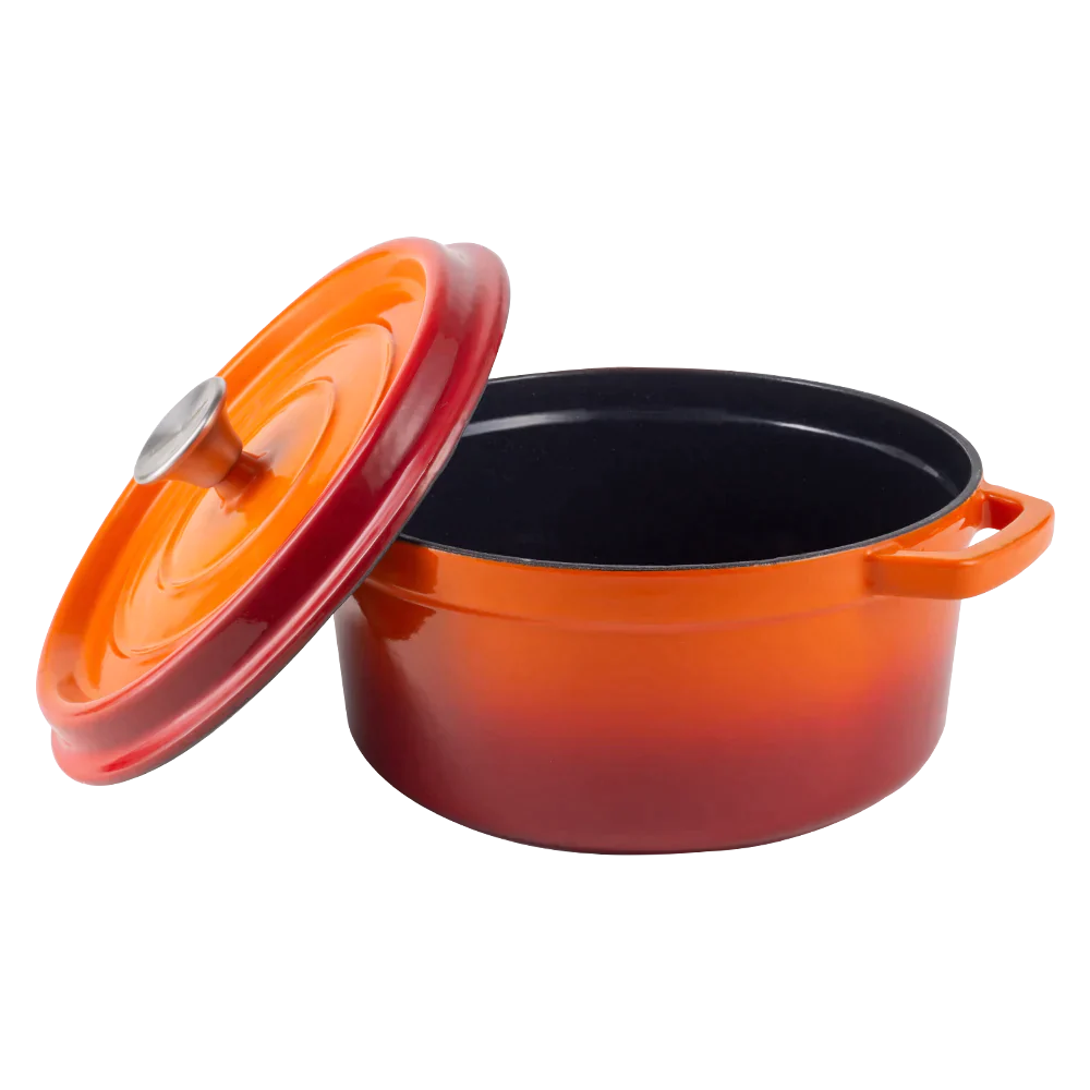Retro garnek żeliwny z pokrywką 4,3L Ombre Vintage Cuisine