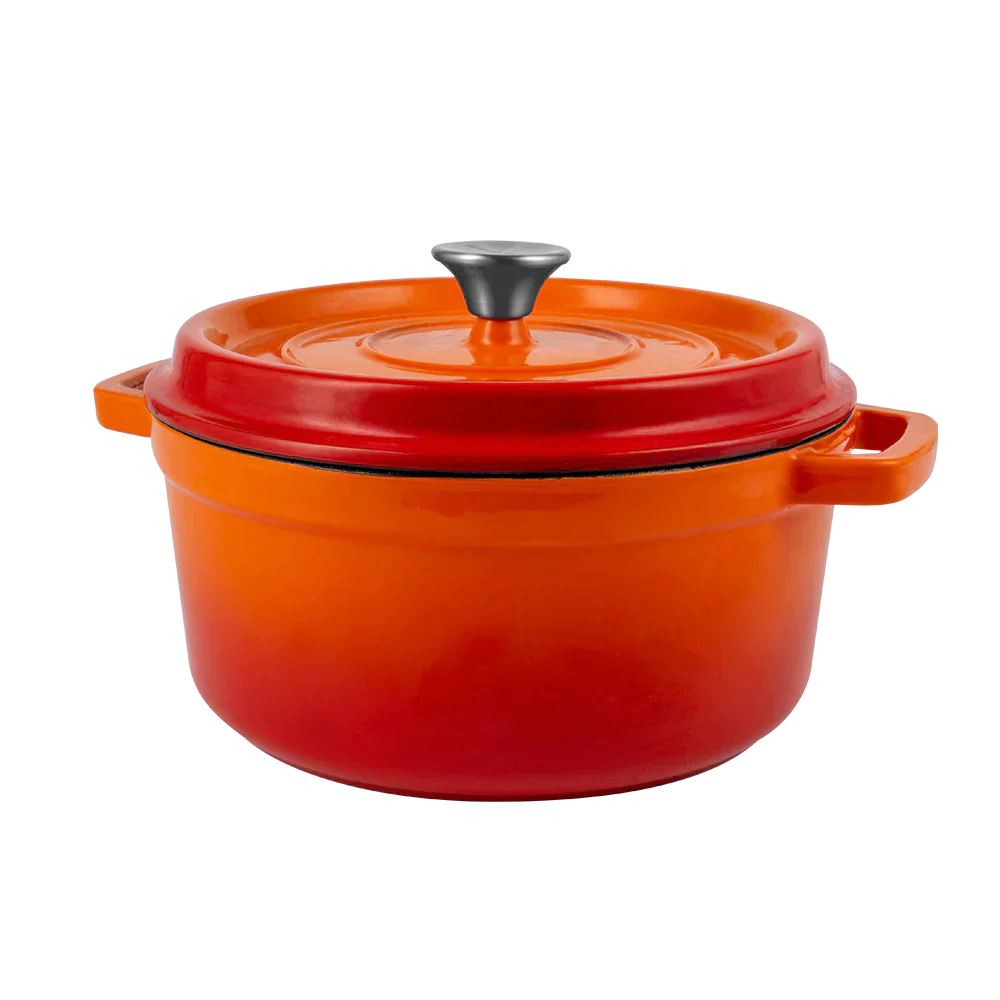 Retro garnek żeliwny z pokrywką 4,3L Ombre Vintage Cuisine
