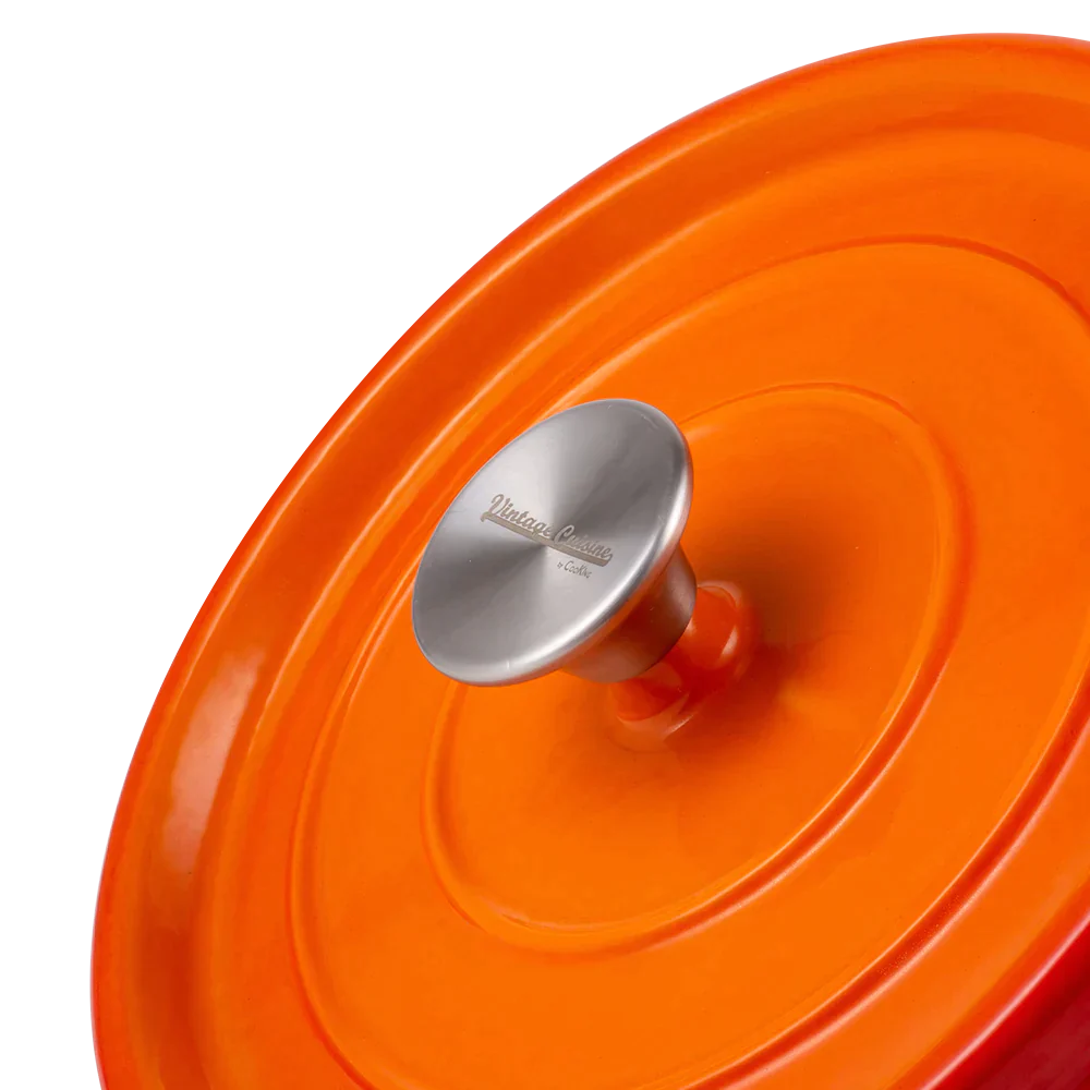 Retro garnek żeliwny z pokrywką 4,3L Ombre Vintage Cuisine