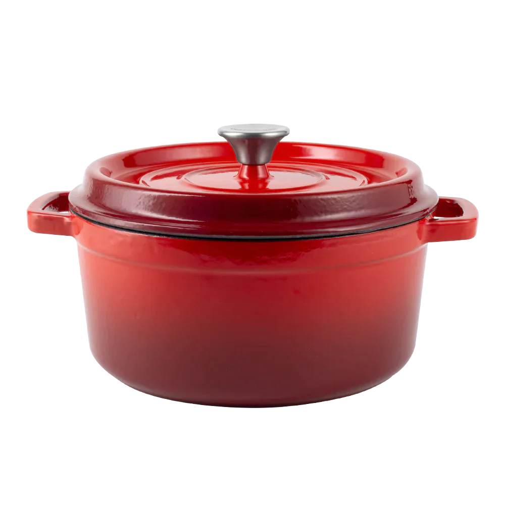 Retro garnek żeliwny z pokrywką 4,3L Ombre Vintage Cuisine