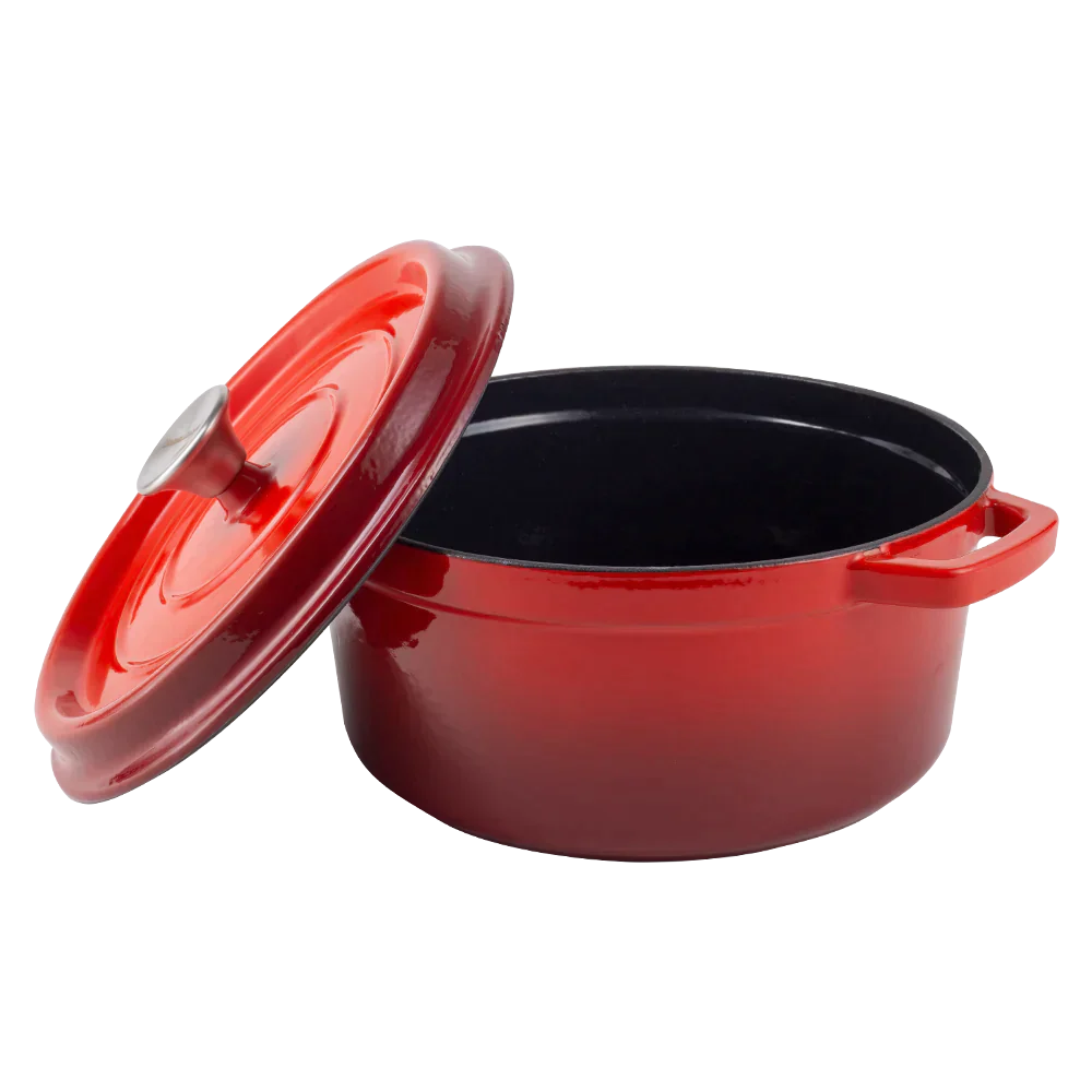 Retro garnek żeliwny z pokrywką 4,3L Ombre Vintage Cuisine