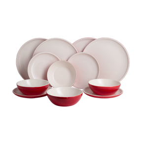 Vintage cuisine ceramic dishes set for 4