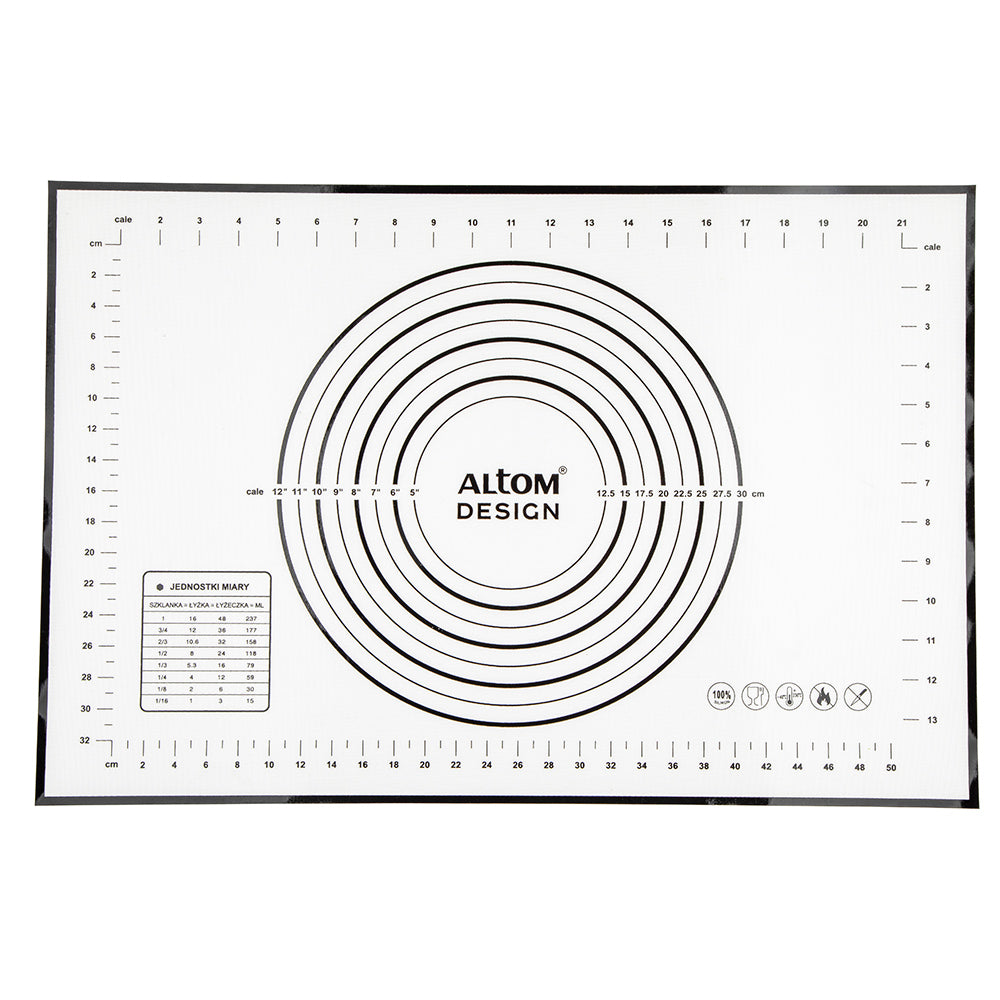 Stolnica silikonowa Altom Design biała 60x40 cm