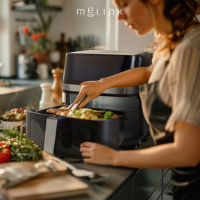 Air Fryer - frytkownica beztłuszczowa - MELINK - 8,6l - czarny