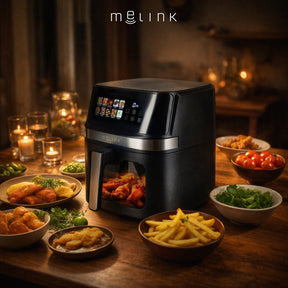 Air Fryer - frytkownica beztłuszczowa - MELINK - 8,6l - czarny
