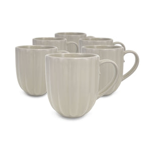 Komplet kubków szkliwionych Vintage Cuisine 6 sztuk