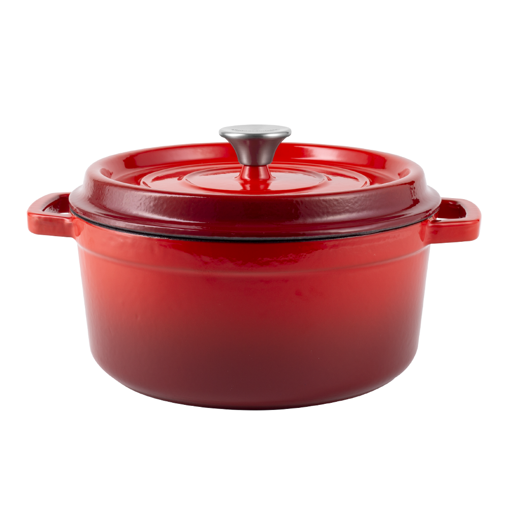 Enameled cast iron pot with lid 2,2L  Vintage Cuisine 
