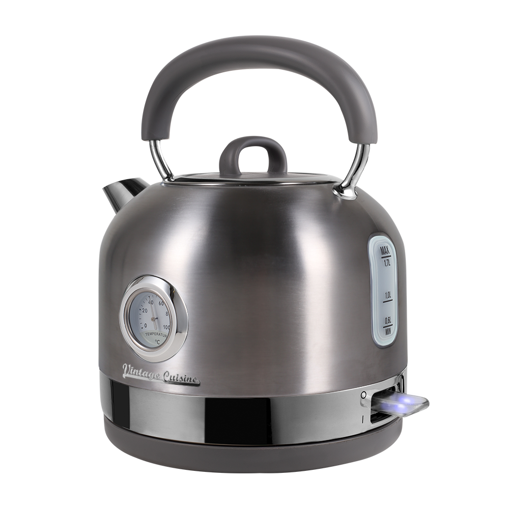 Silver electric shop kettle