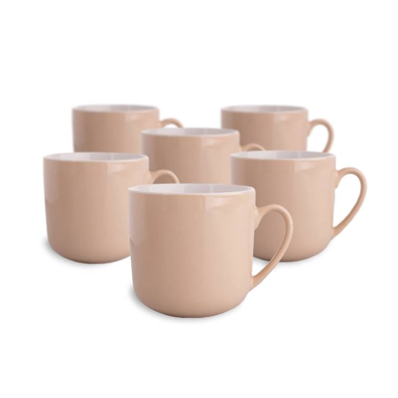 Zestaw kubków porcelanowych do kawy i herbaty  Urban 300 ml (6 sztuk)