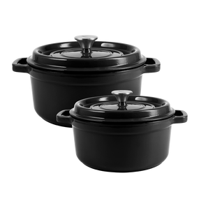 Iron pots with Lid 4,3L and 2,2L