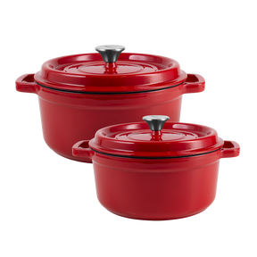 Iron pots with Lid 4,3L and 2,2L