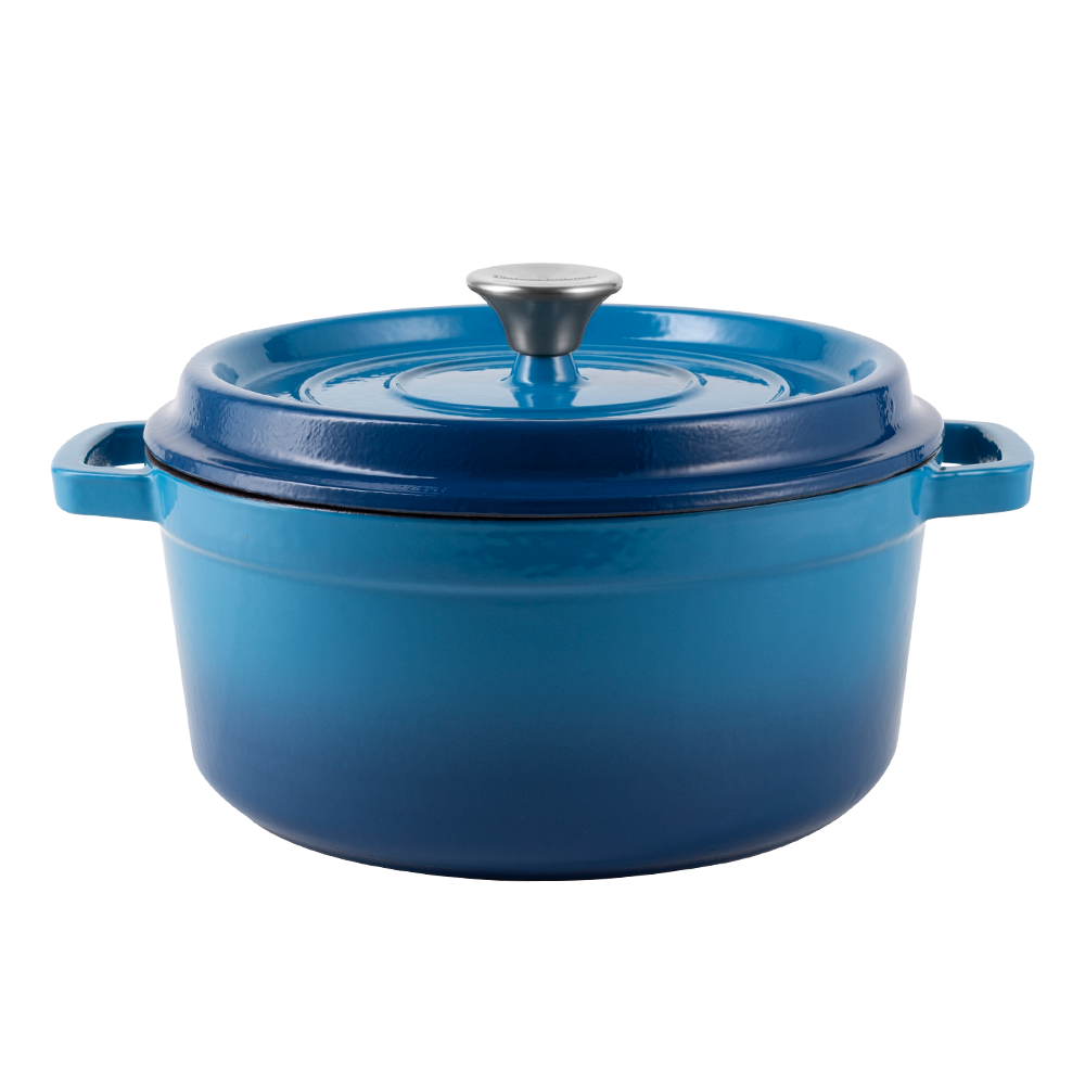 Enameled cast iron pot with lid 2,2L Ombre Vintage Cuisine