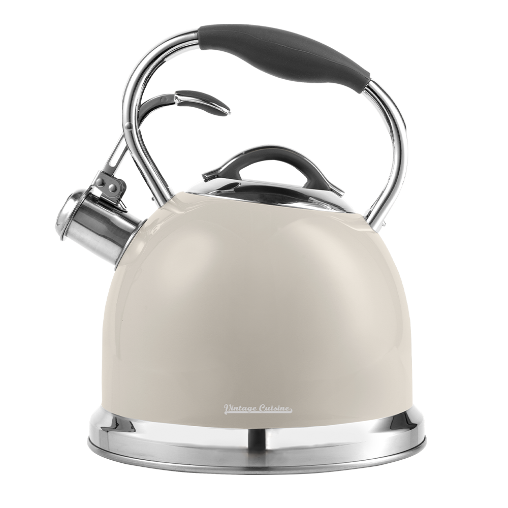 Traditional retro kettle with whistle Vintage Cuisine