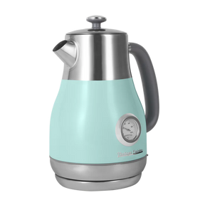 Retro electric kettle with thermometer